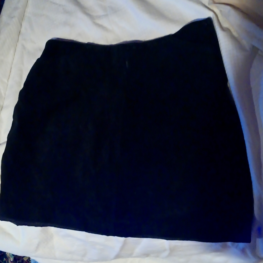 80s vintage suede high waisted skirt